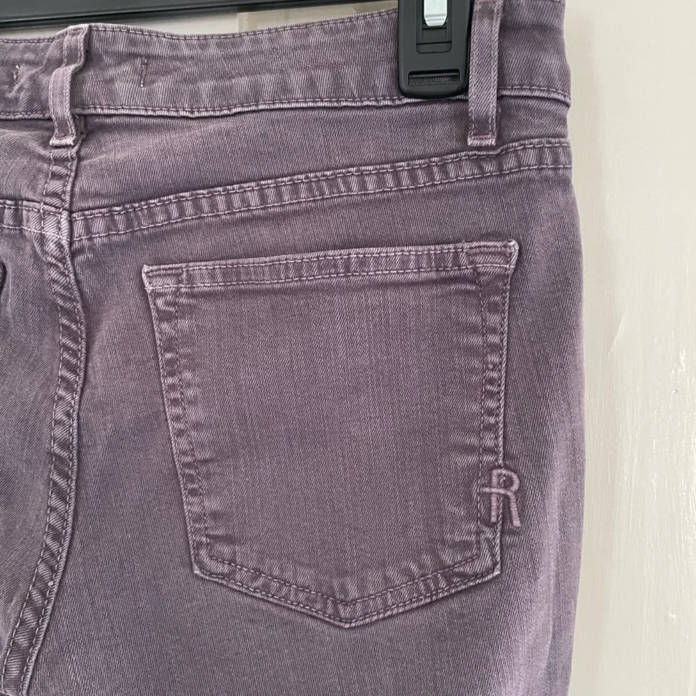Rich & Skinny Dark Gray Washed Purple Jeans Grunge Punk Faded Comfy Casual Cute - Picture 7 of 7